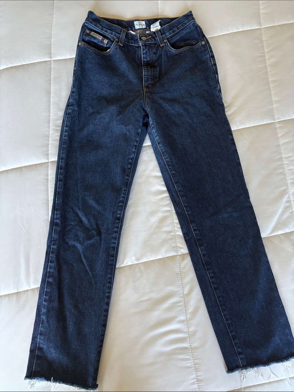 Dark Wash Straight Leg Jeans